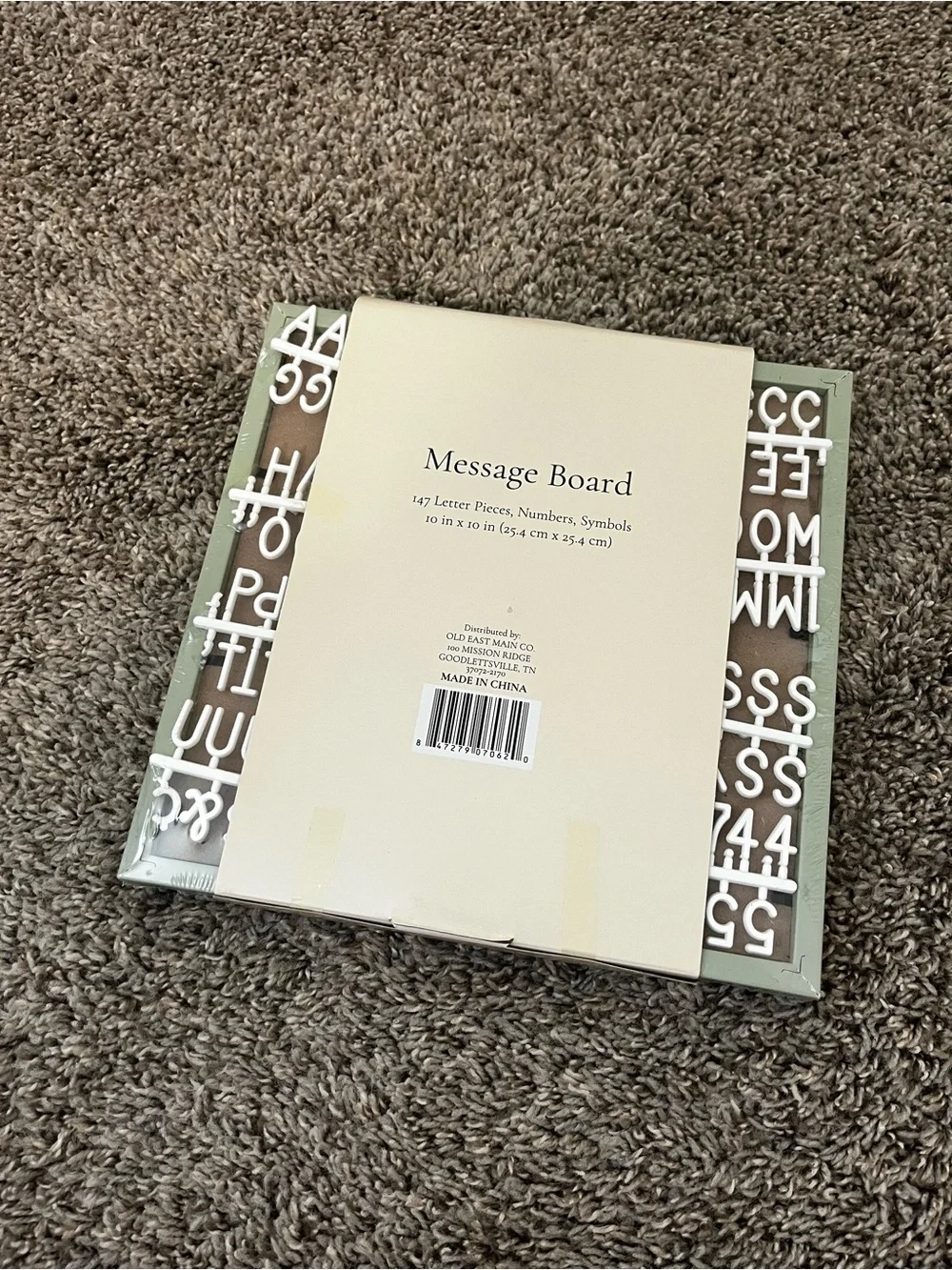 Message Board Home Accent in Sage Green by